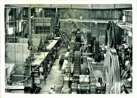虎尾糖廠第二工場壓榨室老照片